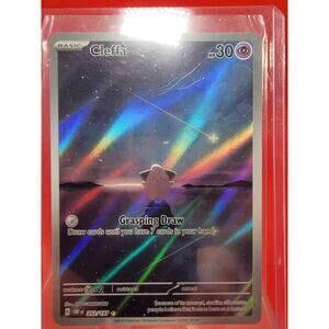 Pokémon TCG Cleffa Holo Card 202/197 Obsidian Flames Special Illustration Rare